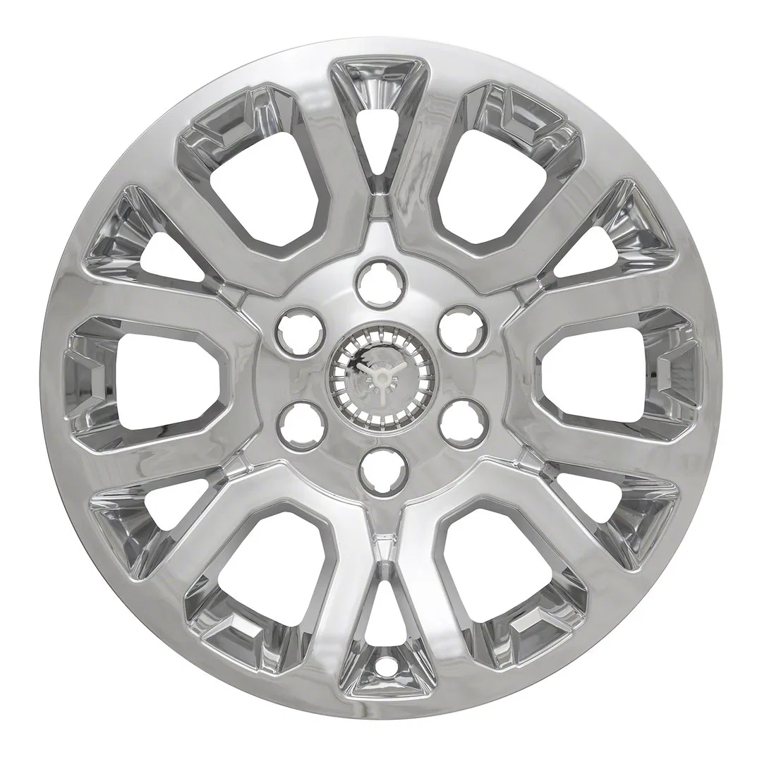IWCIMP404X – COAST2COAST Wheel Skin, 18 Inch 6 Double Spokes Snap-On/Center Retention Plated Chrome ABS Plastic Set O...
